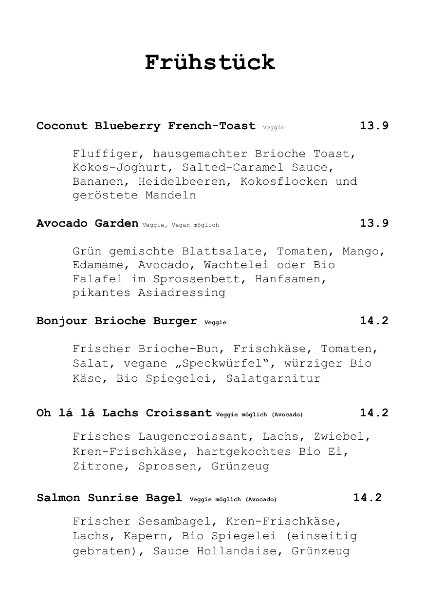 Speisekarte Seite 4