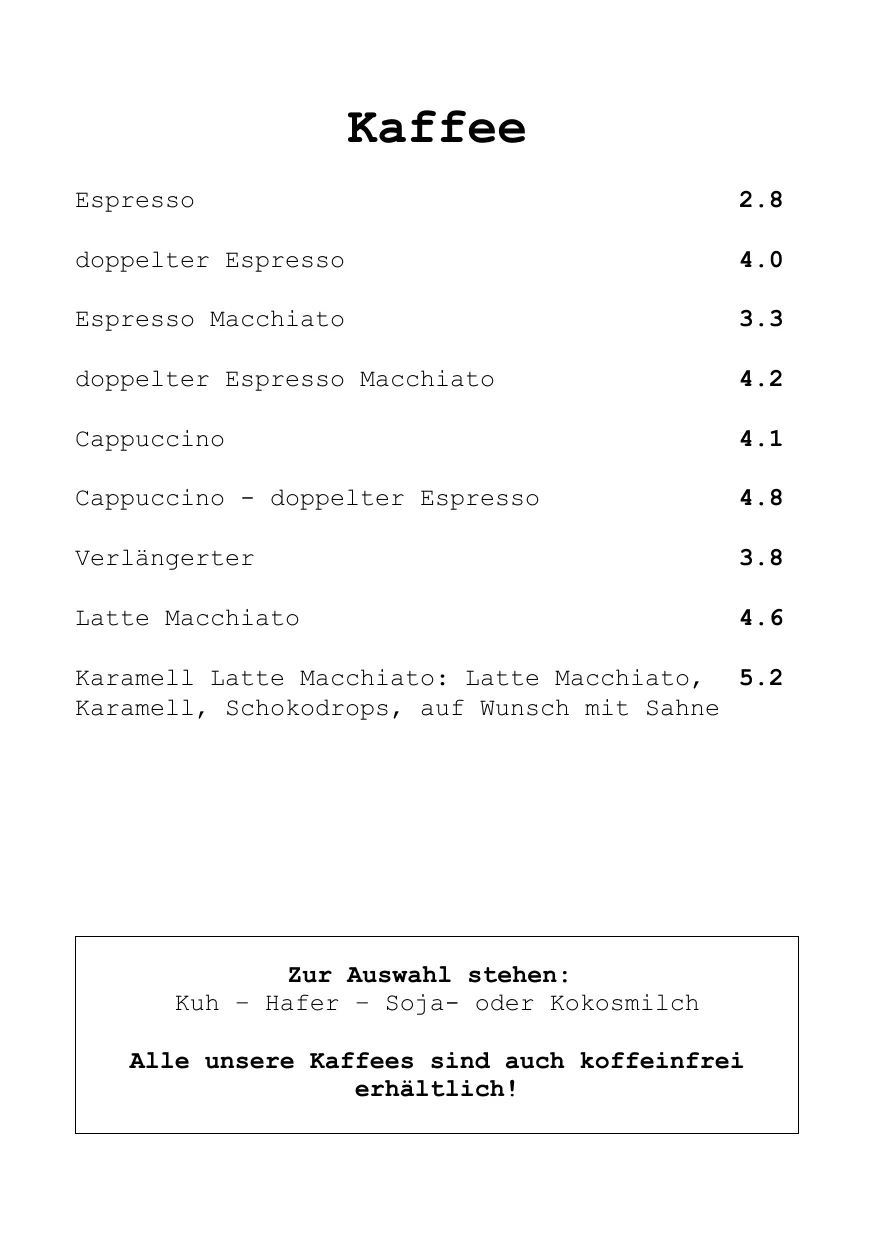 Speisekarte Seite 8