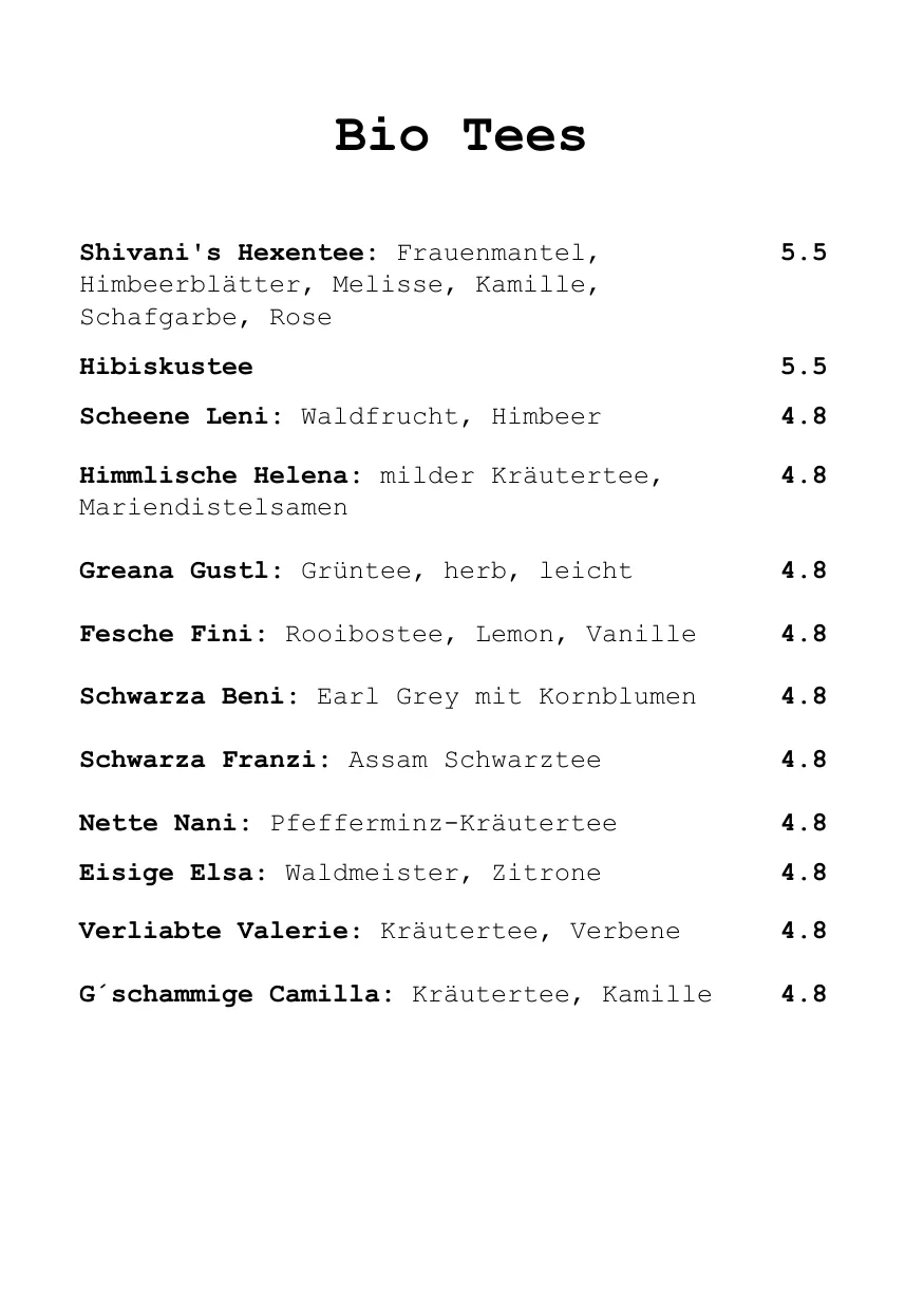 Speisekarte Seite 11