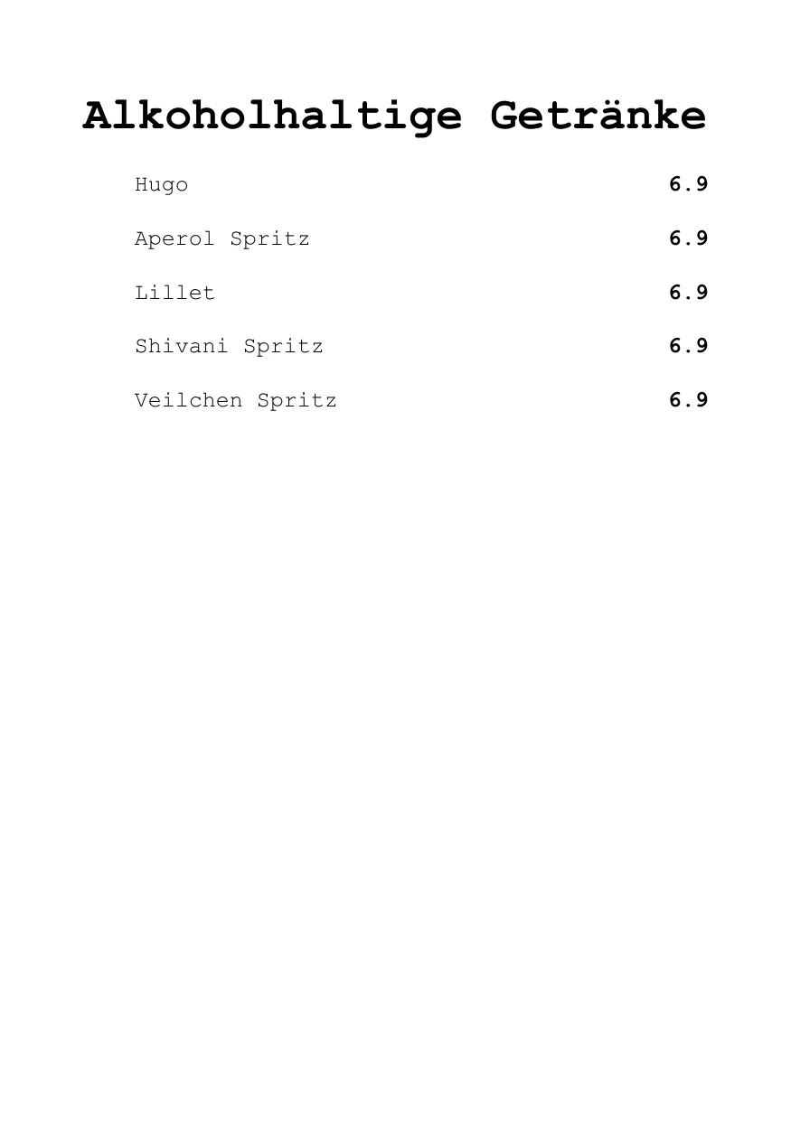 Speisekarte Seite 15